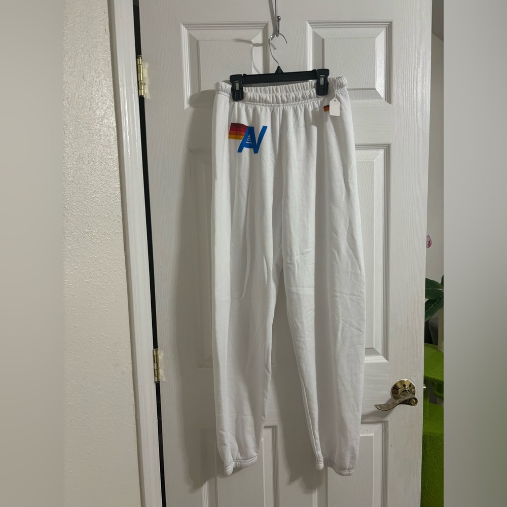 Aviator Nation White Sweatpants